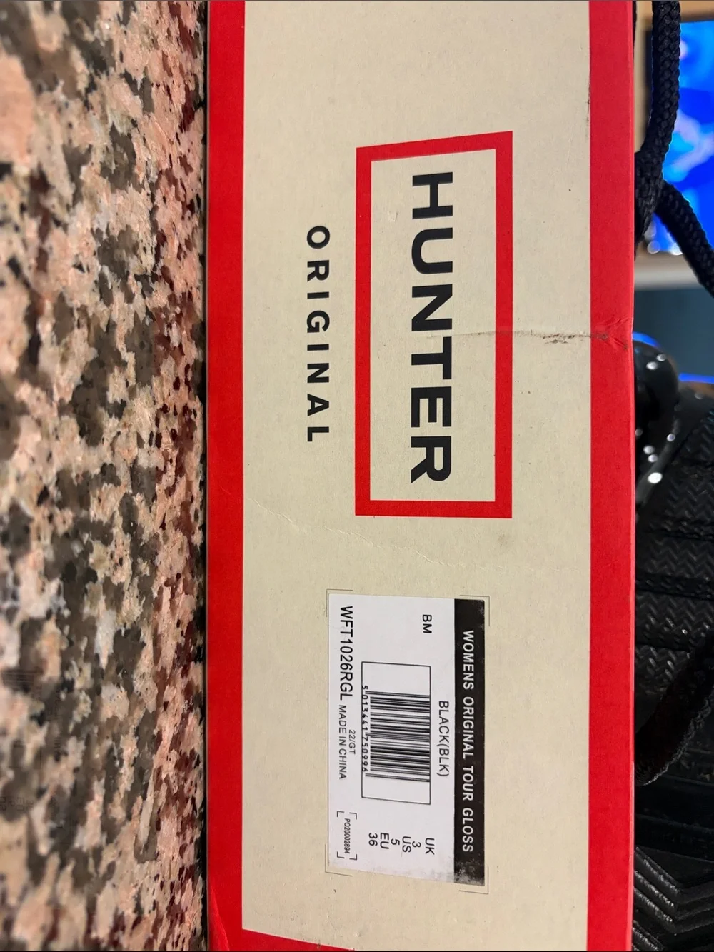 Hunter Women's Gloss Black Tall Rain Boots